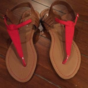 Reitmans red sandals (sz 8)